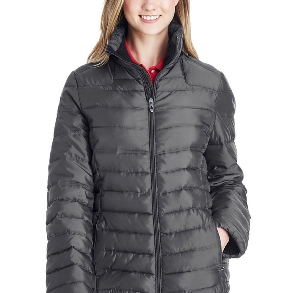 SPYDER women’s down jacket puffer Small Gray - Picture 6 of 9